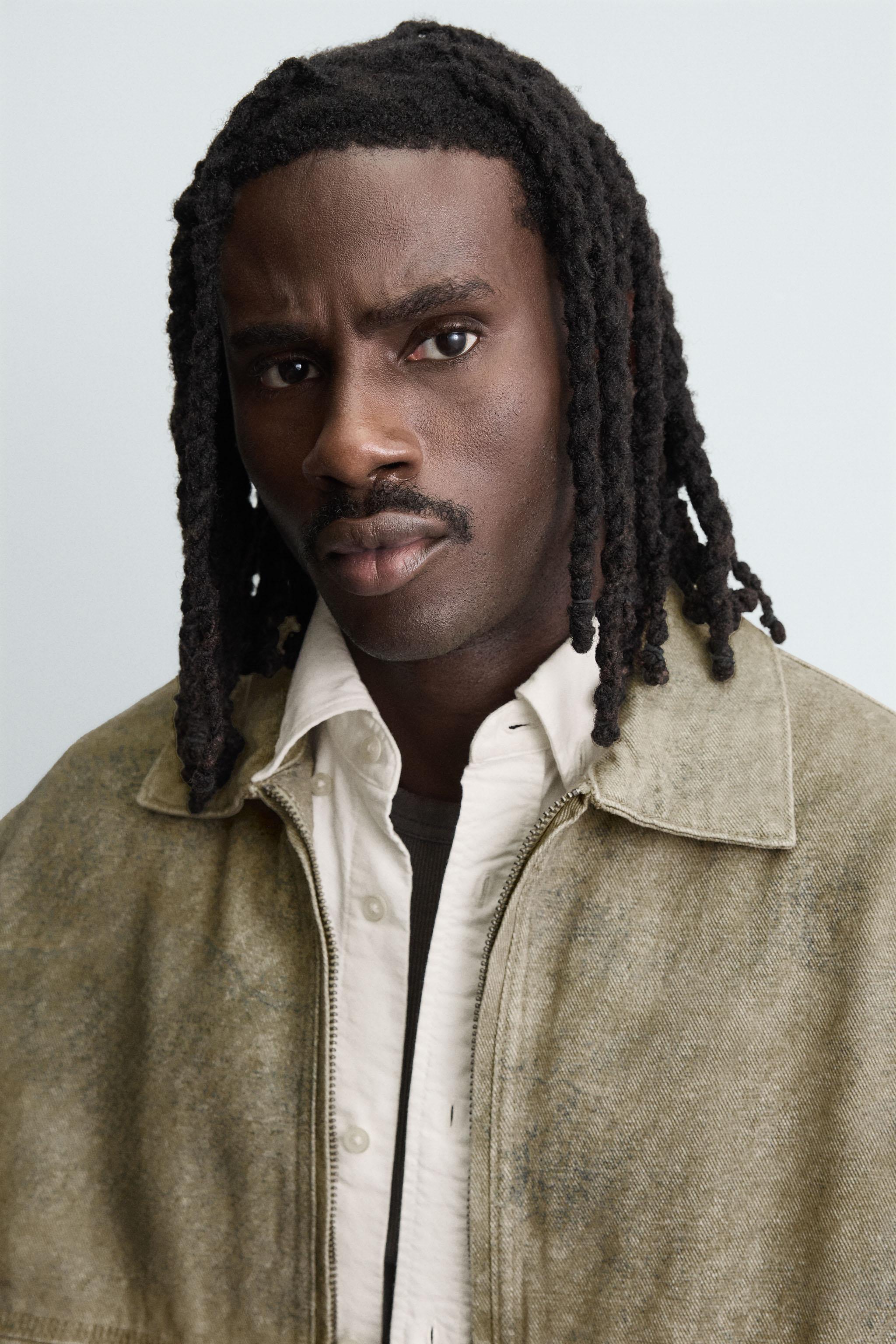 VESTE BOXY FIT À IMPRIMÉ ABSTRAIT